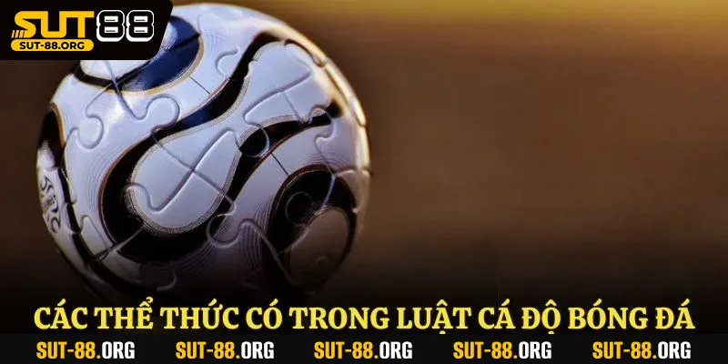 Các thể thức có trong luật cá độ bóng đá