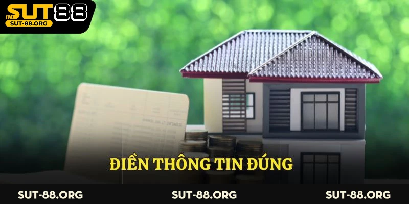 Điền thông tin đúng